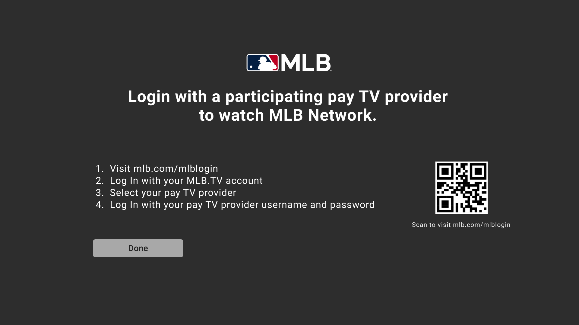 mlb tv+ login